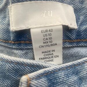 H&M Classic Blue Denim Distressed Jeans